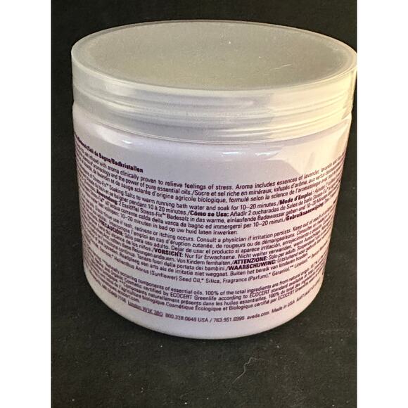NIB Aveda Stress-Fix Soaking Salts 16 oz - Picture 2 of 3